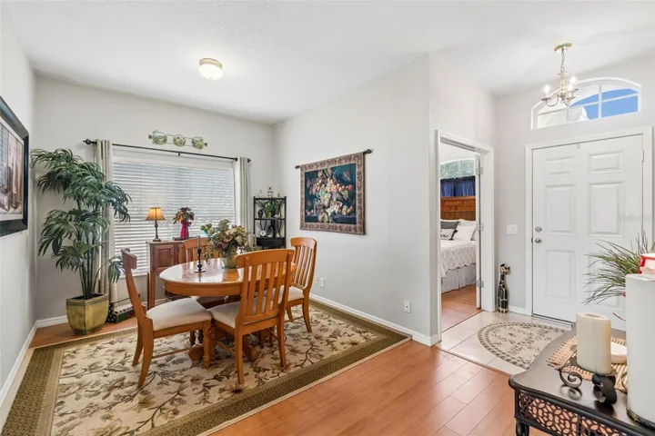 Dining room off foyer