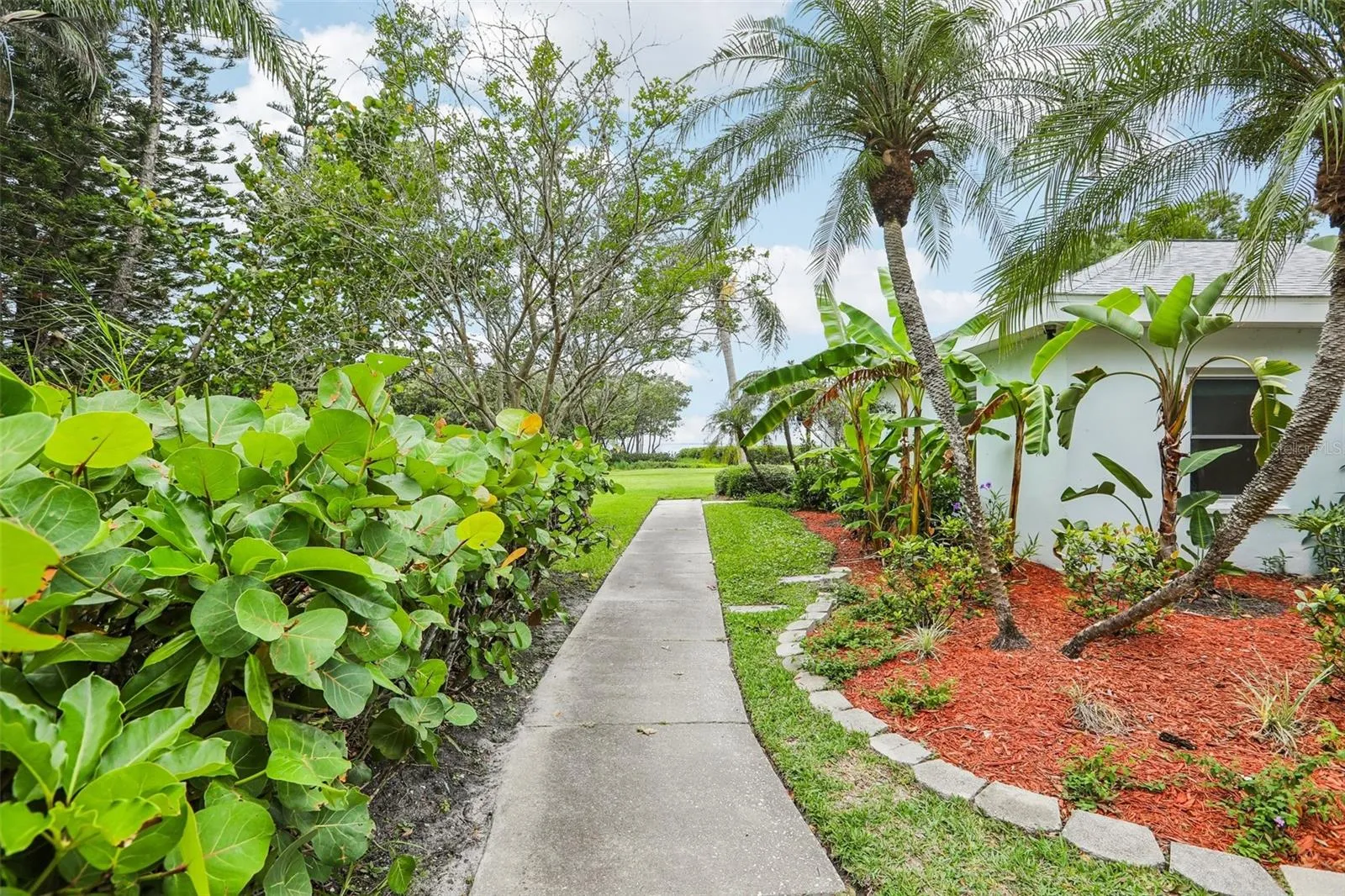 walkway to water