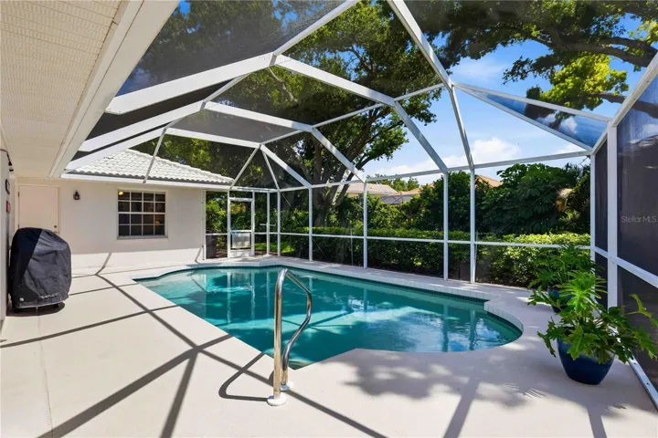 Large salt water pool