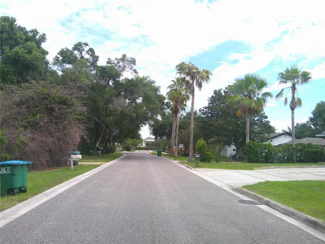 View North along Ridgewood Avenue from vicinity of easement to property