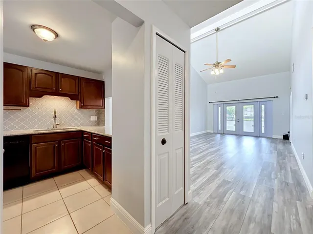 Kitchen and Living Room View