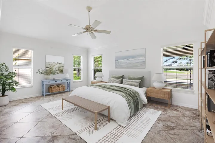 Virtually Staged Primary Bedroom
