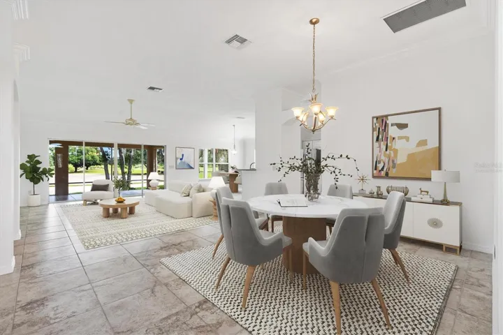 Virtually Staged Dining/Living
