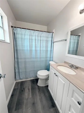 Primary bathroom with walk in shower