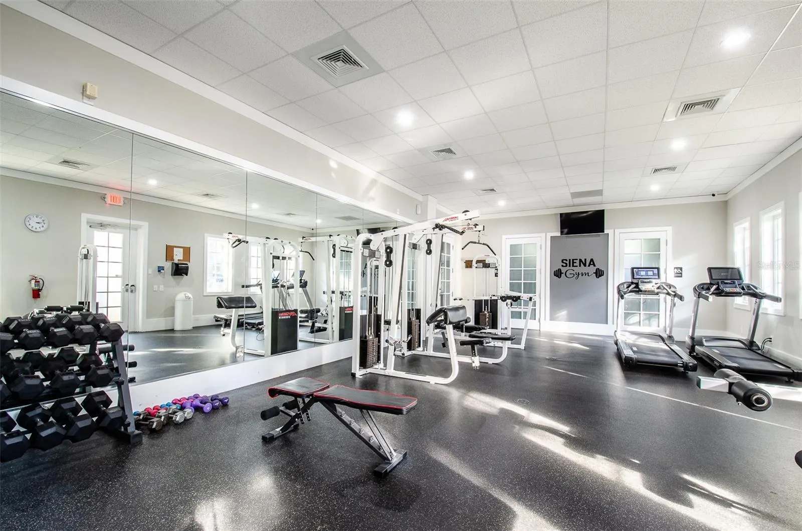 Fitness area for Siena residents.