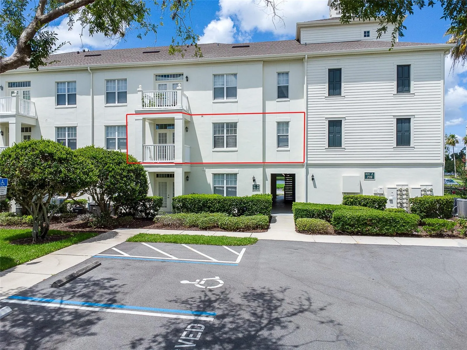 Second floor condo. with balcony