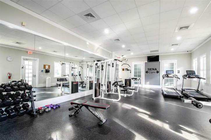 Fitness area for Siena residents.