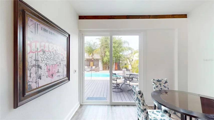 Breakfast Nook Exit to pool