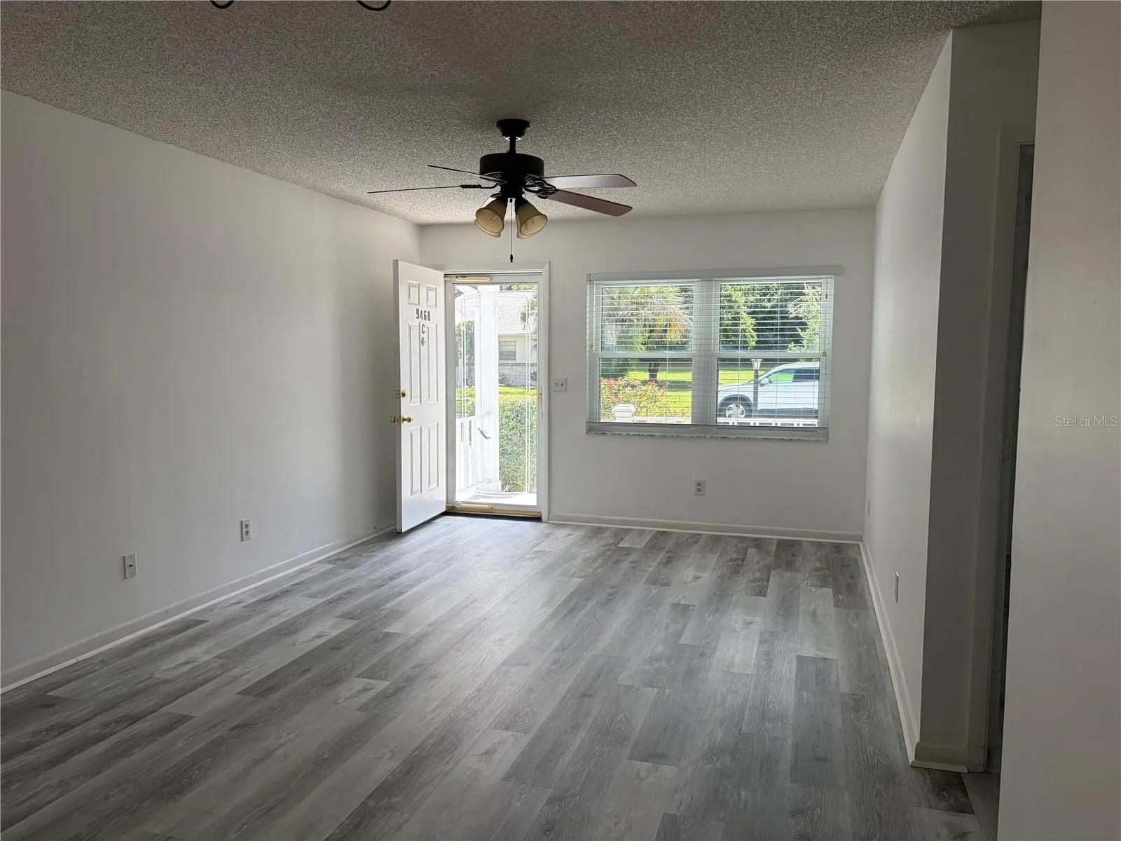 Looking back at the front door