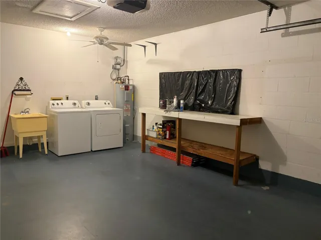 workspace area in garage