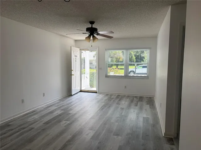 Looking back at the front door