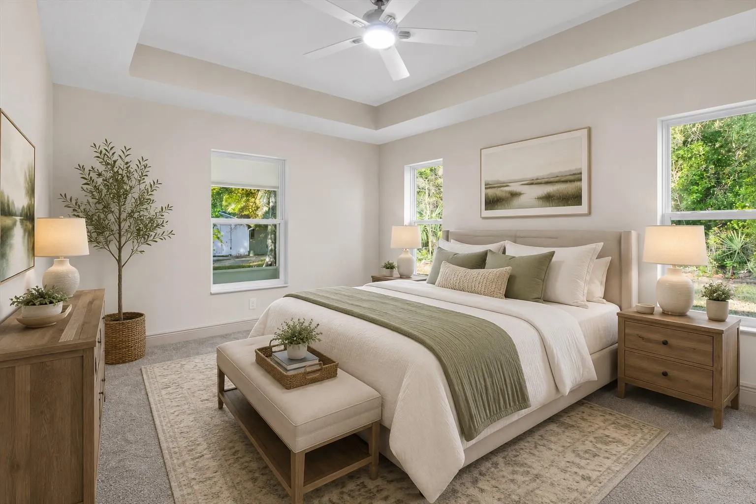 Primary Bedroom Virtually Staged