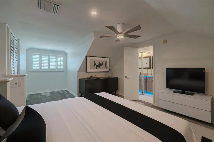 Virtualy Staged.Upstairs Bedroom