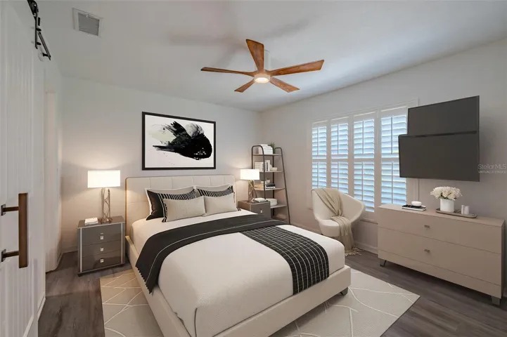 Virtually Staged. Primary Suite