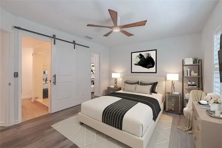 Virtually Staged. Primary Suite