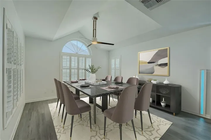 Virtually Staged.Dining Room