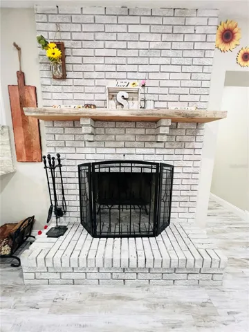 WOOD BURNING FIREPLACE