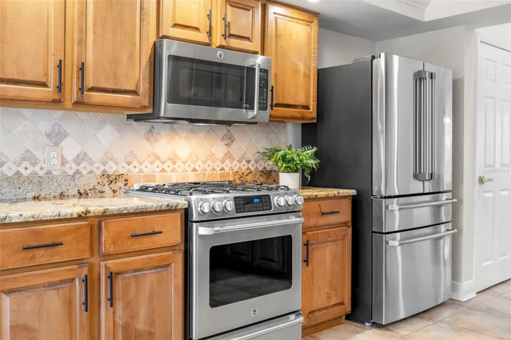 Kitchen is open and fresh.