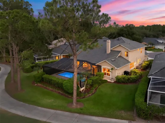 The pool area with view of golf course is the star of the show. ;)