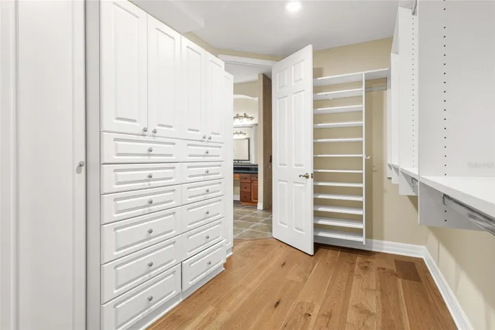 Primary walk-in closet