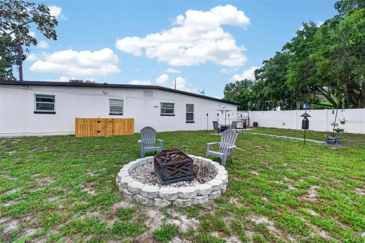 Firepit in Backyard