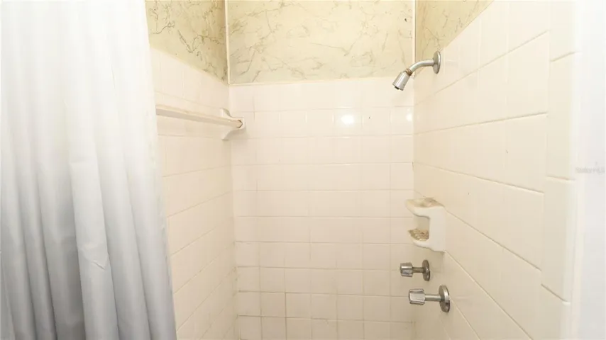with toilet & shower.
