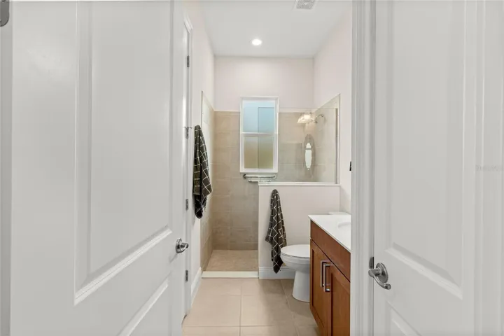 Bathroom #3...you will love the large walk-in shower & linen closet!