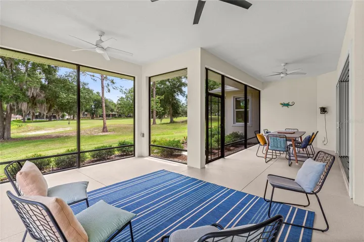 Enjoy expanded lanai with GOLF VIEWS!