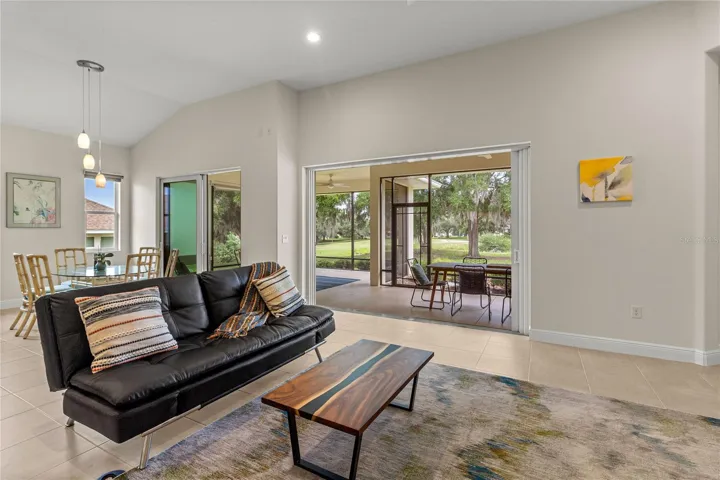 Bring outdoors in with the 4 panel disappearing doors...