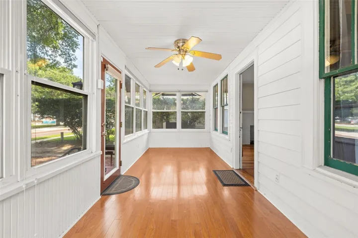 Enclosed front porch