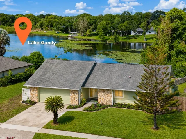 Virtually Enhanced Facade Aerial view of Lake