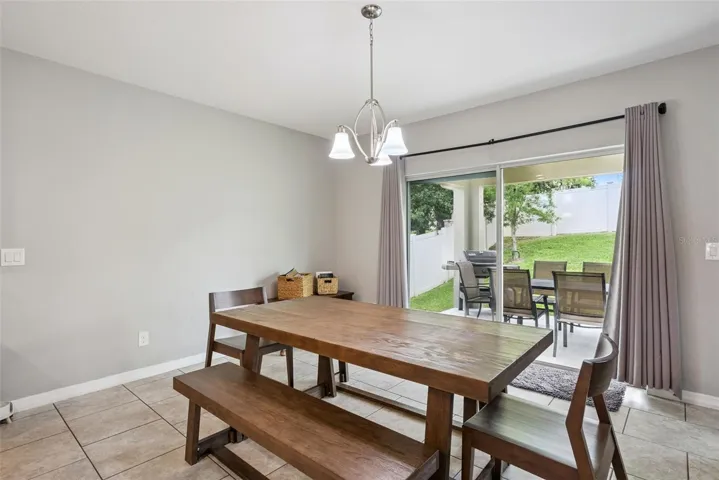 Dinette eating area off kitchen