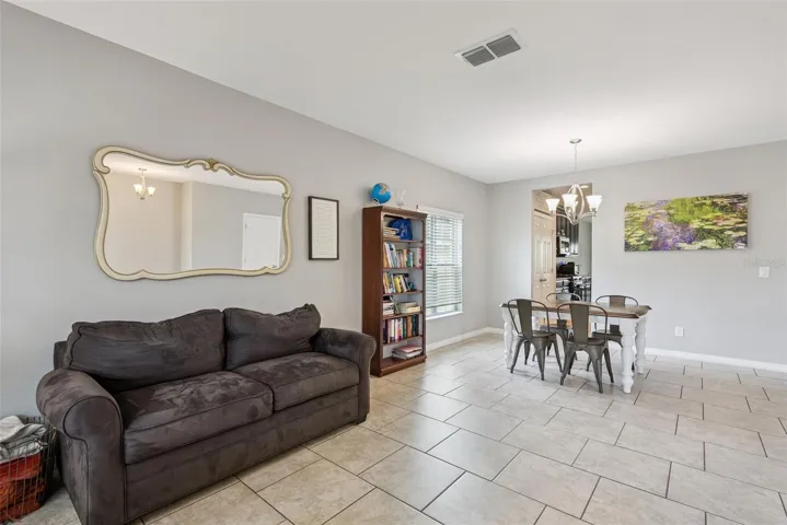Formal dining room living room combo