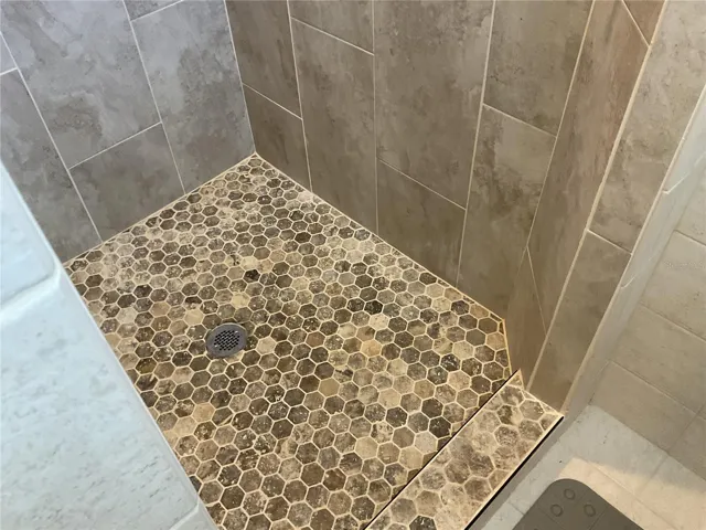 Newly updated walk-in shower