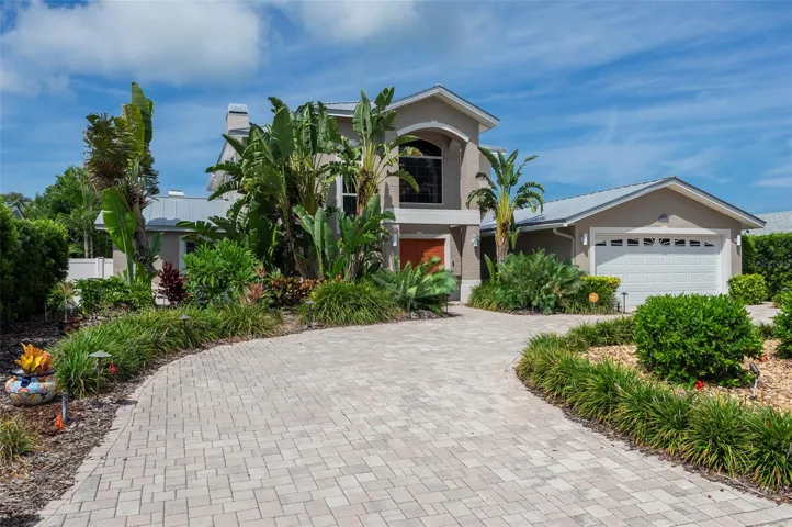 Brick pavered circular driveway is attractive and offers oustanding durability