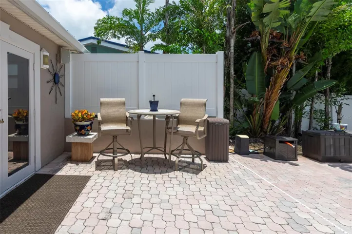 Seating area just outside the family/game room