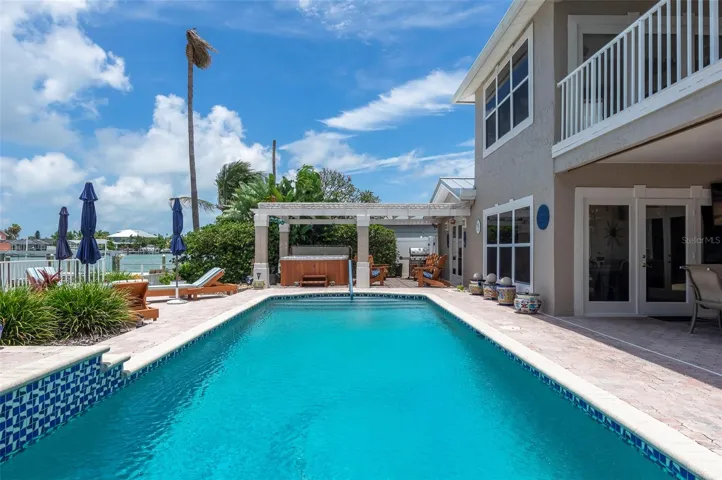 Saltwater heated pool with new variable speed heat/cool pump