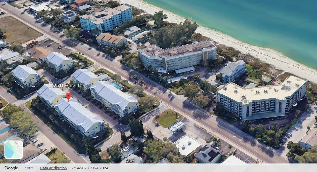 Walk to the white sand and sparkling Gulf!