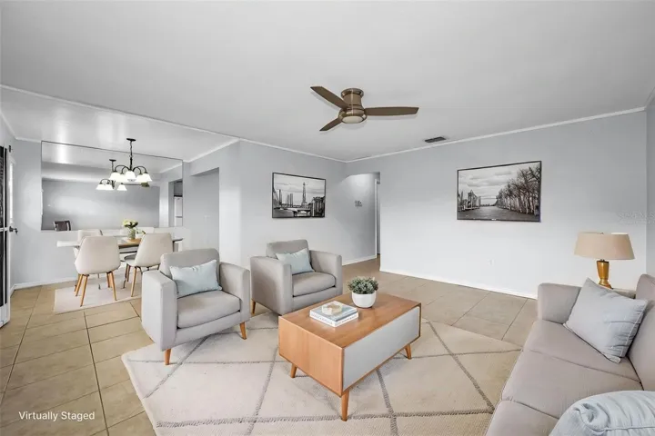 Living Room Virtually Staged