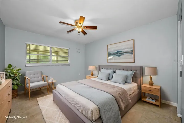 Primary Suite Virtually Staged