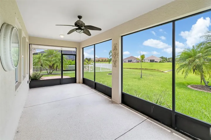Back patio ready for entertaining