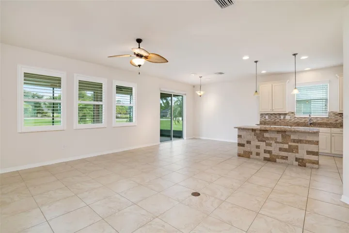 Family room/Kitchen and dining area