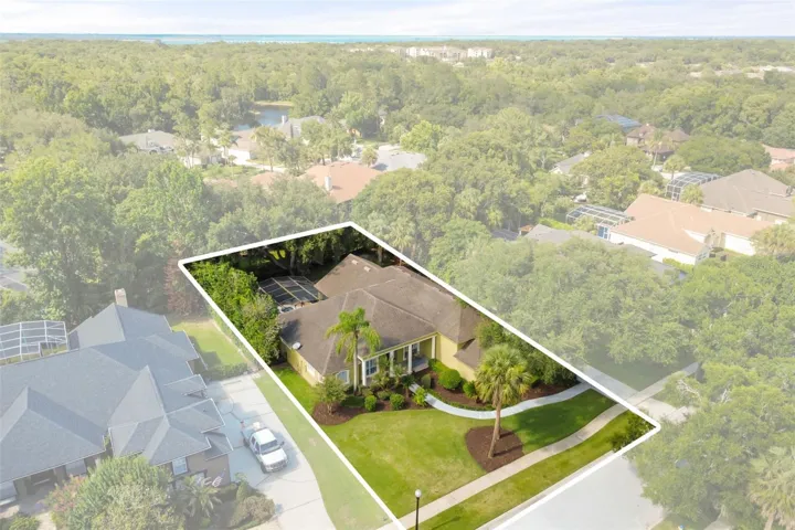 Lined out view of the property