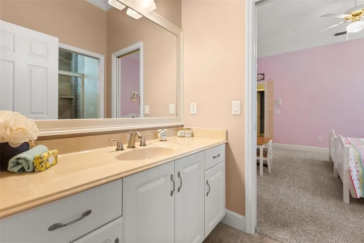 Jack and Jill Bathroom between two bedrooms