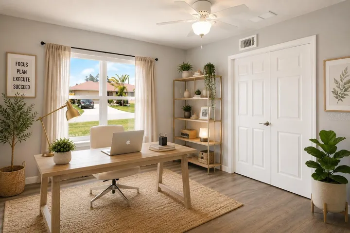 3rd bedroom/FLEX/Officevirtually staged