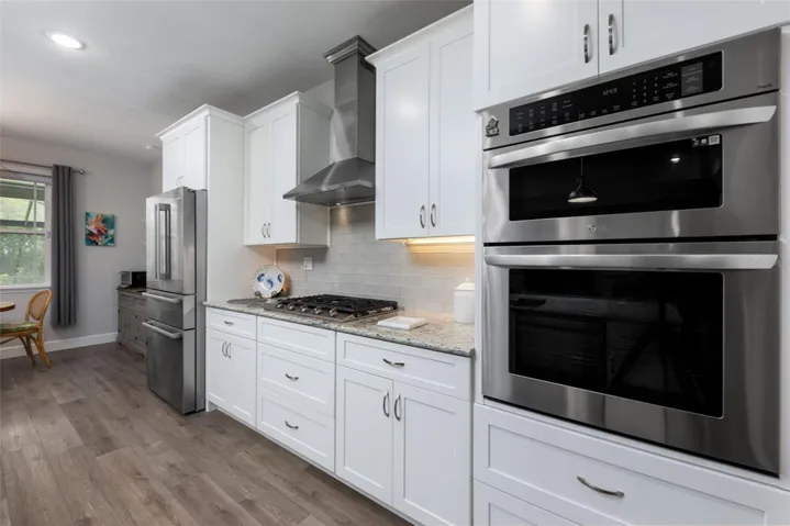 Built in combo Oven/Microwave in the Kitchen