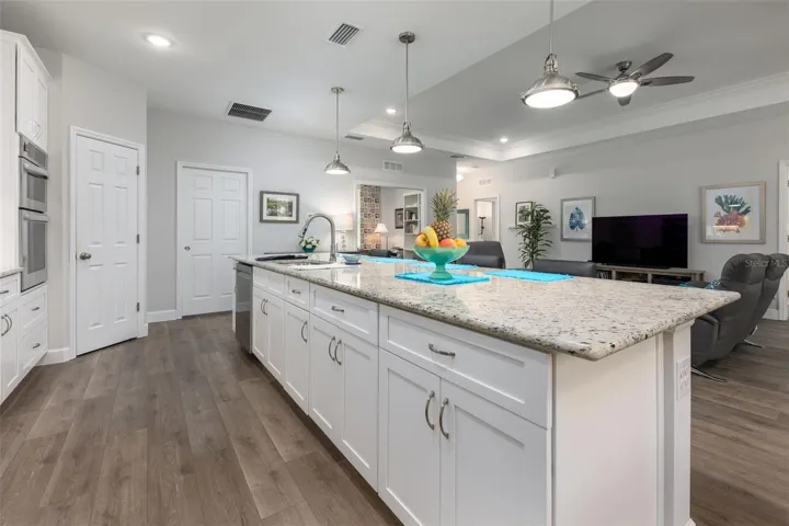 13 foot Granite Island Kitchen