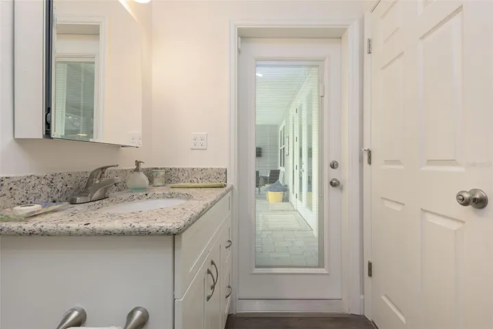 Guest Bathroom to Pool Area