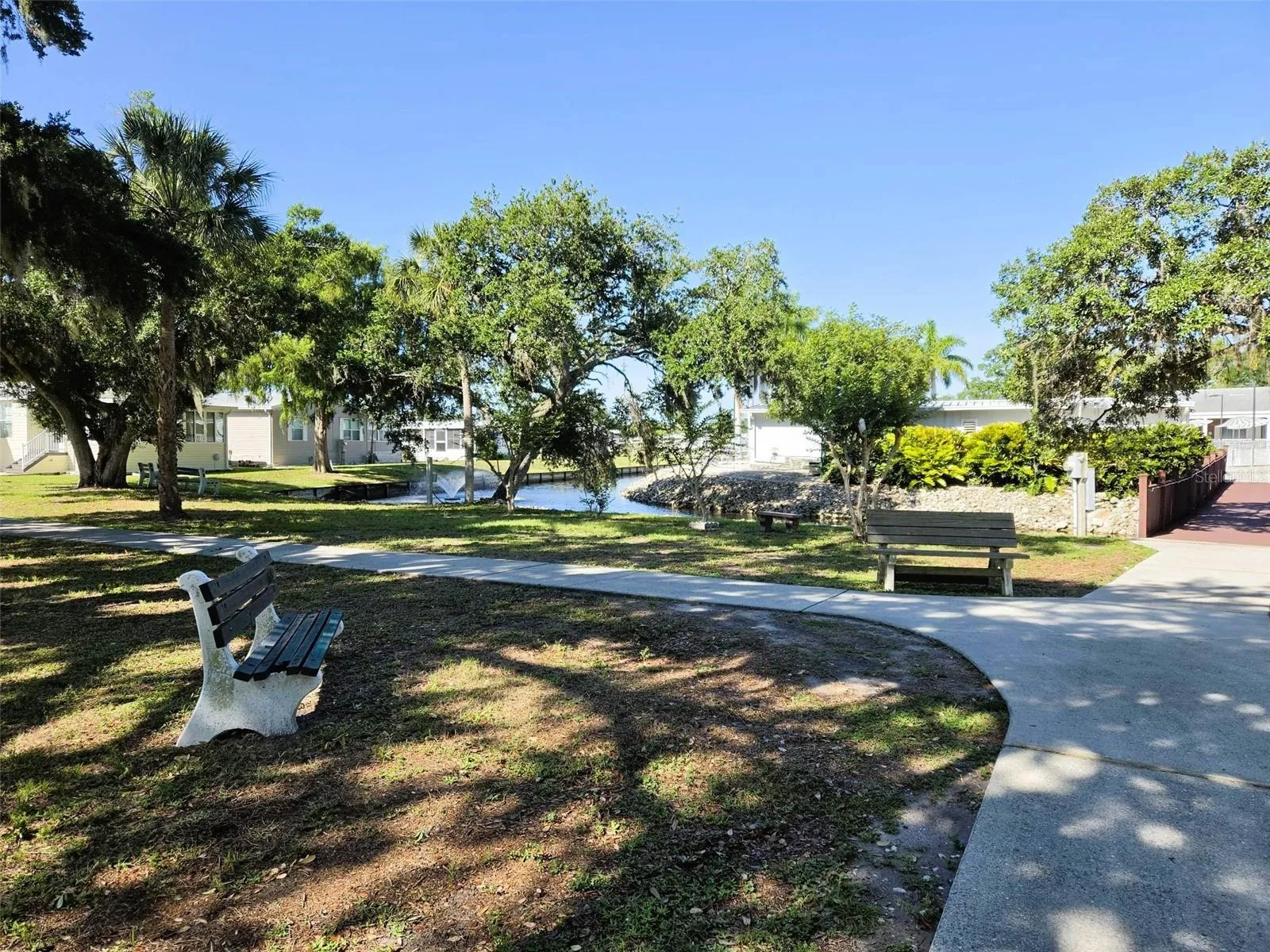Walking Paths with benches for resting or enjoying nature