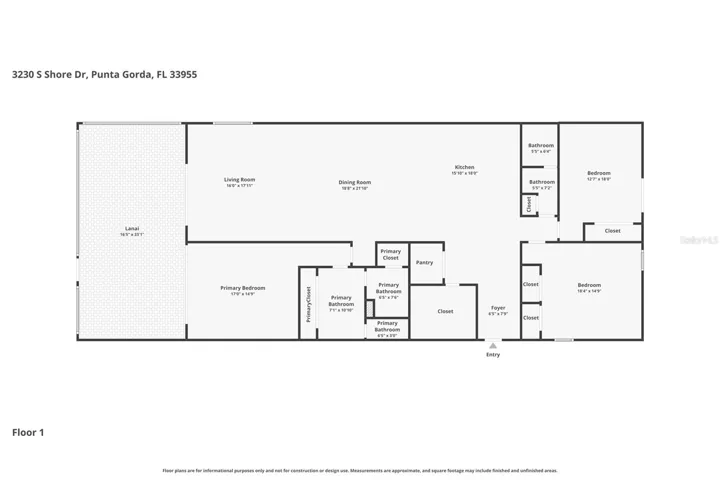 COMPLETE Floor plan of unit.
